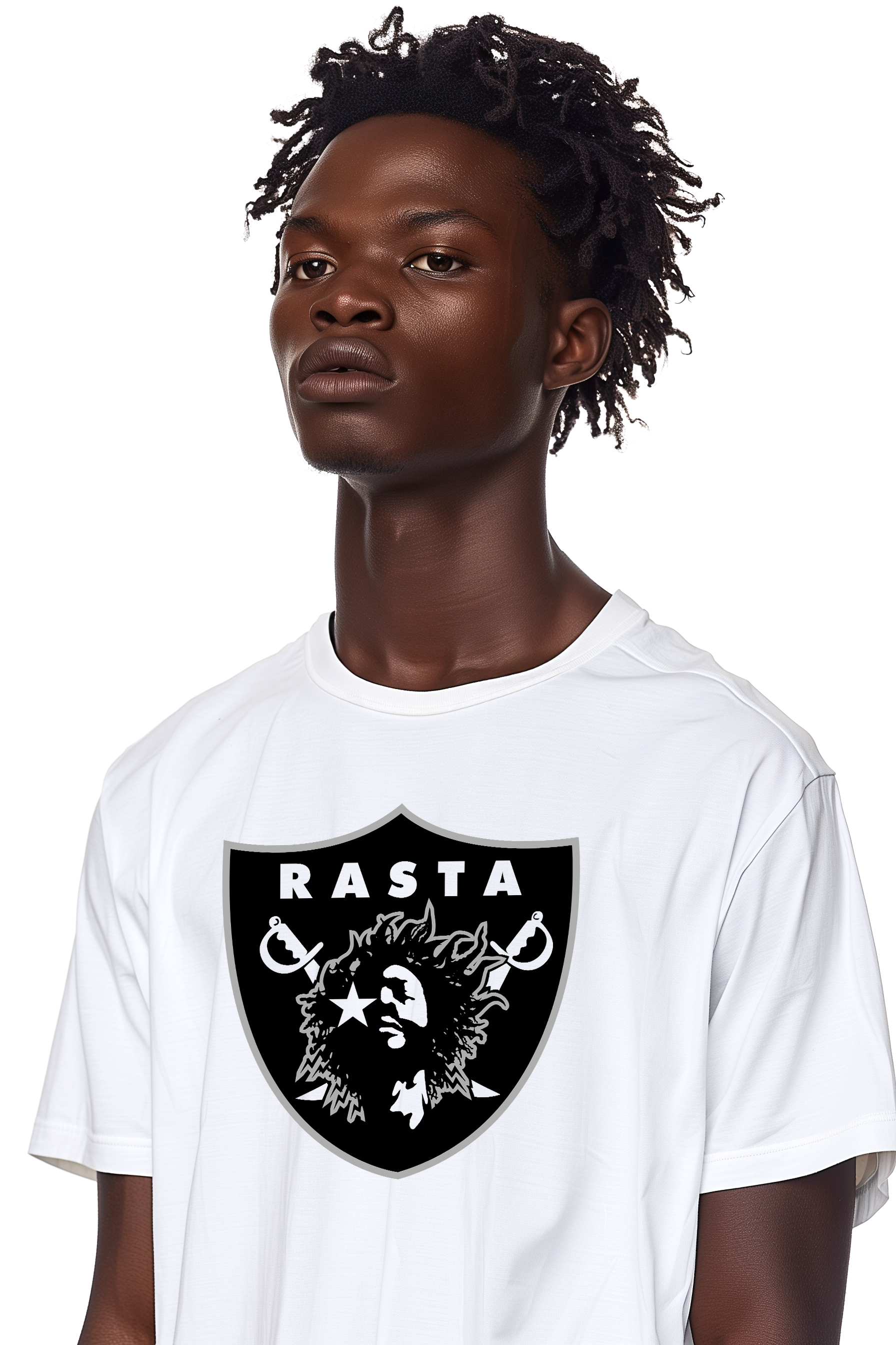 Rasta Raiders White Tee